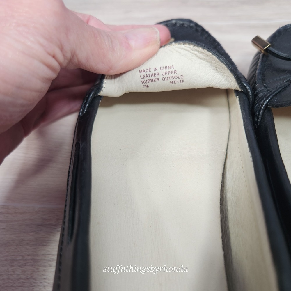 New Without Box Michael‎ Kors Daisy Moc Flats Black Loafers Ladies Flats Sz 7M - Picture 8 of 8